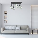  Plafonski luster SOMA 6xE27/60W/230V crna/prozirna | Eponuda.com