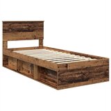  Krevetna konstrukcija Staro drvo 90 x 190 cm Konstruirano drvo | shoptok.hr