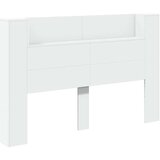  Krevetna ploča s LED-om s policom Bijelo 160 x 16 5 x 103 5 cm - Bijelo 160 cm | shoptok.hr