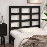  Uzglavlje za krevet crno 95 5 x 4 x 100 cm od masivne borovine | shoptok.hr