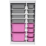 Hanah home višenamenske police montana xs 2D4N8U white grey pink | ePonuda.com