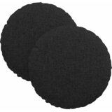  Jastučići za sjedenje 2 pcs Crna Ø30 x 13 cm tkanina | Eponuda.com