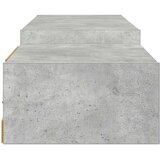 TV ormar za montažu na zid Zidna montaža Betonska siva - Betonska siva 220 cm | shoptok.hr