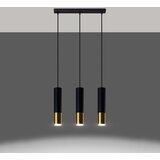  Obesna svetilka LOOPEZ 3L črna/zlata, (21347914) | Shoptok.si