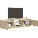 TV ormarić s LED svjetlima boja hrasta sonome 140x40x36 cm | Eponuda.com