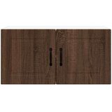 vidaXL Stenska kuhinjska omarica s polico Rjav hrast 80 x 31 x 40 cm | Shoptok.si