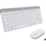 Logitech MK470 Slim Combo brezžična bela slovenska tipkovnica + miška Cene