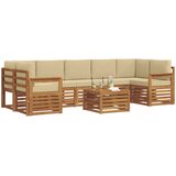  Set vanjskih sofa 8 kom. Prirodna i bež | shoptok.hr
