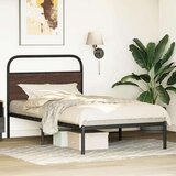  Posteljni okvir brez vzmetnice 107x203 cm rjavi hrast inž. les, (21607423) | Shoptok.si