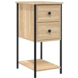 Noćni ormarići 2 kom boja hrasta 32x42x70 cm konstruirano drvo | shoptok.hr