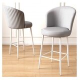 Hanah home Set barskih stolica Uras, 6 dijelova, sivo-bijela | Eponuda.ba