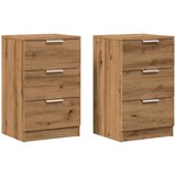 Maison Chic Dvo delni komplet Nočne omarice - Nočne mize artisan hrast 40x36x65 cm inženirski les, (21687961) | Shoptok.si