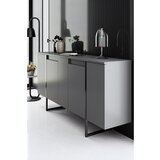 Kalune Design Antracitno siva niska komoda 160x35 cm Luxe – | shoptok.hr