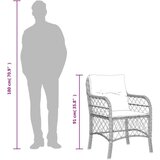  9-dijelni vrtni blagovaonski set s jastucima crni od poliratana | shoptok.hr