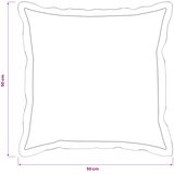  Presvlaka za jastuk 6 pcs HOUTEN Tamnosiva 50 x 50 cm | shoptok.hr