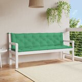  Jastuk za vrtnu klupu zeleni 200x(50+50)x7 cm od tkanine Oxford | shoptok.hr