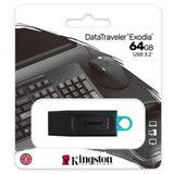 Kingston dataTraveler Exodia (dtx/64gb) 64GB crna usb memorija