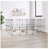  Kavez za ljubimce s 36 panela i vratima crni 35 x 35 cm čelični | shoptok.hr