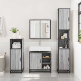  Kupaonski ormarić za umivaonik sivi Sonoma 65x33x60 cm | shoptok.hr