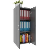 MID.YOU pisarniška omara ulas 3, siva | Shoptok.si