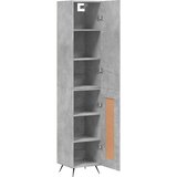  Visoka komoda siva betona 34,5x34x180 cm od konstruiranog drva | shoptok.hr