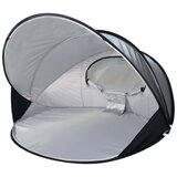 DERYAN Pop-up luksuzni šotor za plažo XXL 155x133x95 cm srebrn, (20987682) | Shoptok.si