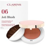 Clarins joli blush dolgoobstojno rdečilo 5 g odtenek 06 cheeky coral za ženske | Shoptok.si