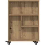  Uska kolica za pohranu boja hrasta 48x13x68cm konstruirano drvo | shoptok.hr