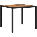  Stol za vrt Crna 90 x 90 x 75 cm poliratan | Eponuda.ba
