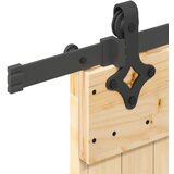 vidaXL Klizna vrata s priborom za montažu 80 x 210 cm masivna borovina | shoptok.hr