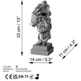 WALLXPERT Decorative Object srebrna figura 032 B | Eponuda.com
