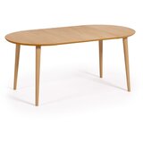Kave Home Okrugli proširiv blagovaonski stol u dekoru hrasta u prirodnoj boji ø 90 cm Oqui – | shoptok.hr