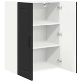 vidaXL Stenska kuhinjska omarica Črna 60 x 31 x 80 cm Konstruiran les | Shoptok.si