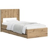  Krevetna konstrukcija s pohranom i uzglavljem Artisan Oak | shoptok.hr