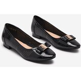 Resti Women's black openwork ballerinas with a bow Rumac - Footwear | ePonuda.com