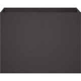  Vrtna saksija Crna 80 x 40 x 60 cm Čelična vrata | shoptok.hr