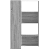  Kutni regal z knjige 4 razine artisian hrast 85x85x140cm drveni | shoptok.hr