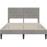  Krevetna konstrukcija Svjetlosiva 140 x 190 cm Baršun | shoptok.hr