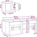  Okvir kreveta potkrovlja s ormarom s pohranom 3 kom. Crna | Eponuda.com