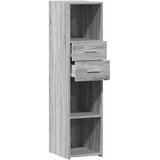  Visoka komoda siva boja hrasta 30x42,5x124 cm konstruirano drvo | shoptok.hr
