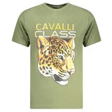 Cavalli Class muška majica kratkih rukava s printom zelena | shoptok.hr