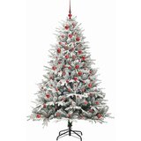 vidaXL Umjetno božićno drvce s rasvjetom i setom kuglica Zelena 180 cm | shoptok.hr