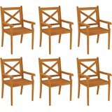  7-dijelni vrtni blagovaonski set od masivnog bagremovog drva | shoptok.hr