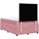  Krevet s oprugama i madracem ružičasti 120 x 190 cm baršunasti | shoptok.hr
