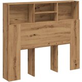 Maison Chic vzglavna omarica - nočna omarica - posteljna omarica artisan hrast 120x19x103,5 cm inženirski les, (21707794) Cene