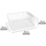 Wenko Bijeli metalni ocjeđivač za posuđe 36x30 cm Drip – | shoptok.hr