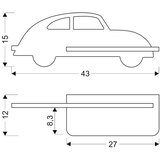 Lesnina XXXL OTROŠKA STENSKA SVETILKA Car 250 lm 4000 K | Shoptok.si