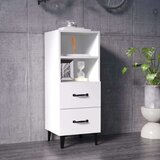  Komoda bela 34,5x34x90 cm konstruiran les, (20654085) | Shoptok.si
