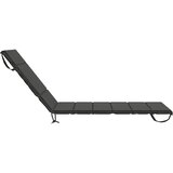  Jastučić za ležaljku GEMERT 100% poliester Antracit - Antracit 200 x 90 x 3 cm Poliester | shoptok.hr