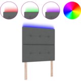 vidaXL LED vzglavje temno sivo 100 cm tkanina | Shoptok.si